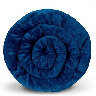 Sunkios antklodės užvalkalas GRAVITY BLANKET®, 150x220 cm (mėlyna) 2